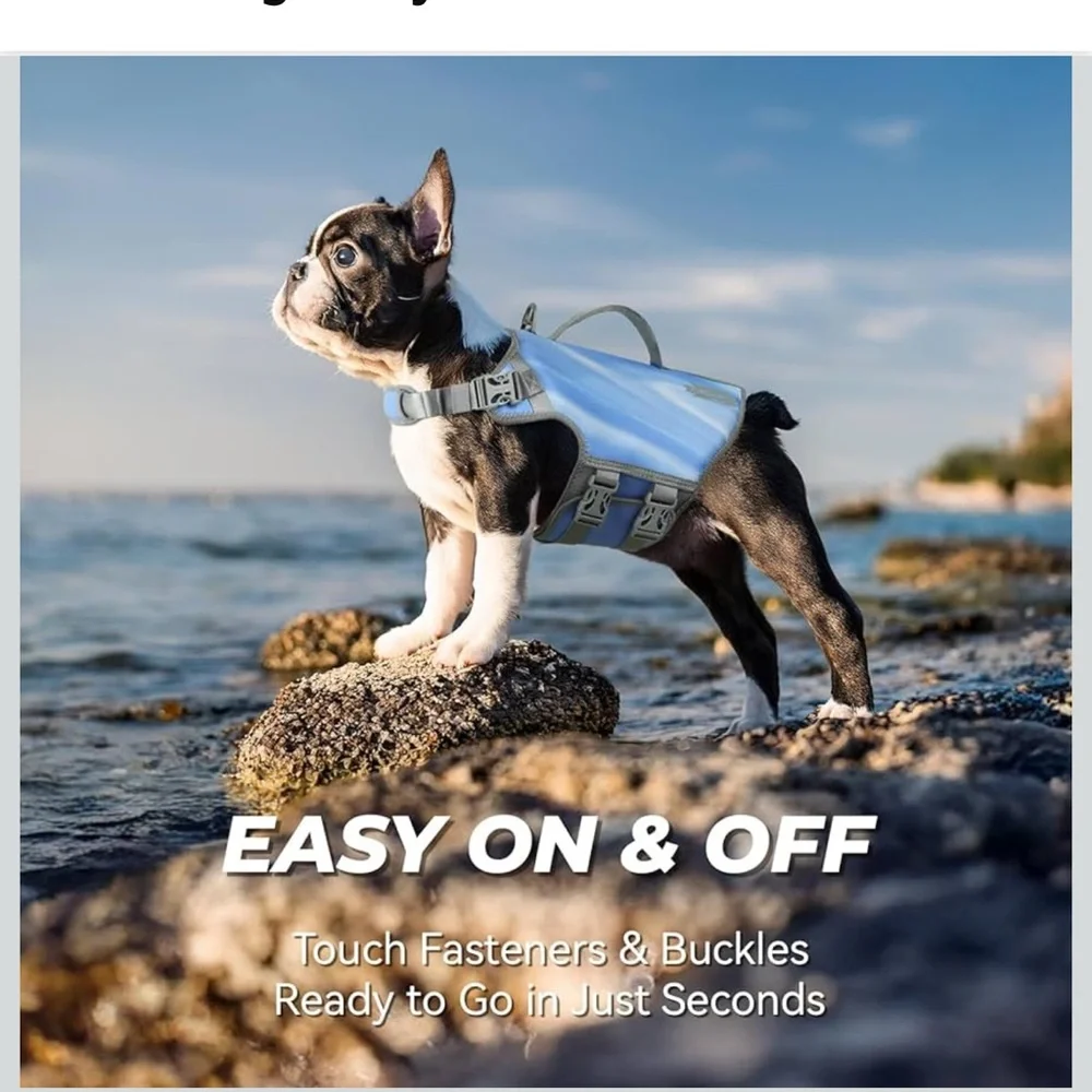Dog Life Jacket for Swimming & Boating,‎ Lightweight & Buoyancy